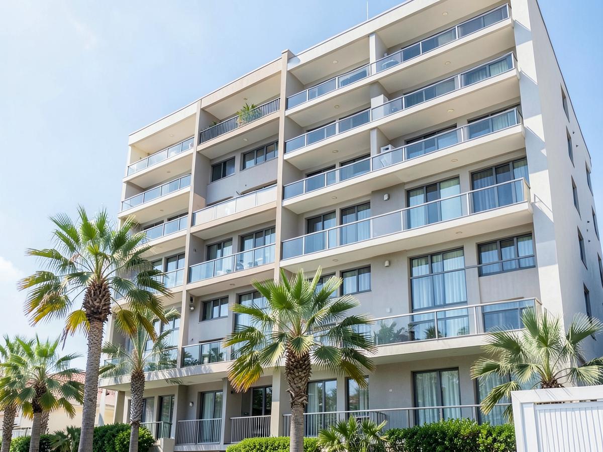 Fachada de edifício residencial moderno